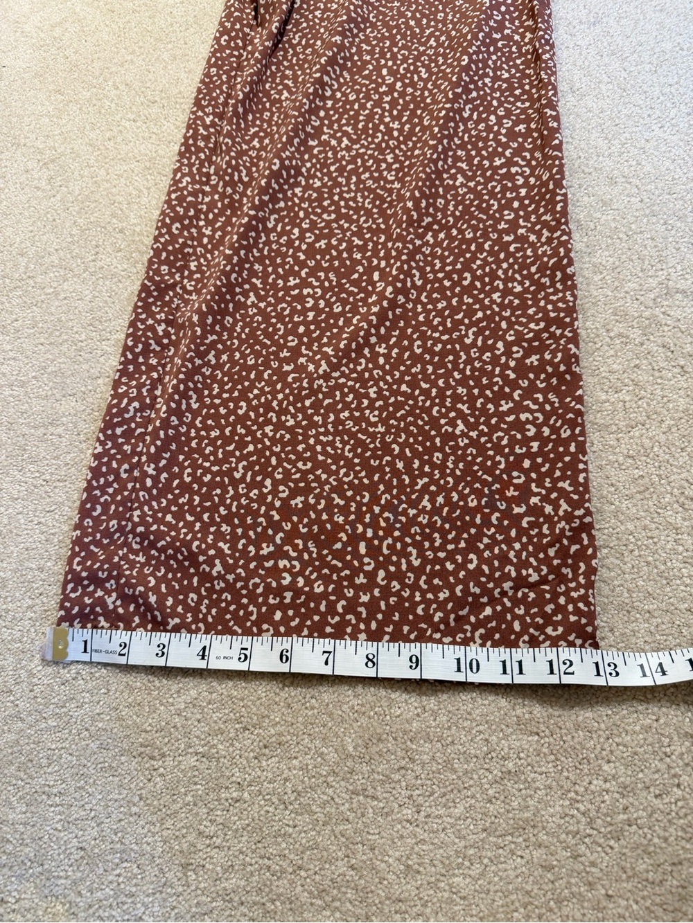 Light Brown Animal Print Wide Leg Romper/Jumpsuit - Picture 9 of 12